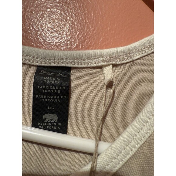 Dockers Mens Tank Top L Large Light Brown Sleeveless LGBTQ Rainbow Cotton New - Picture 8 of 12